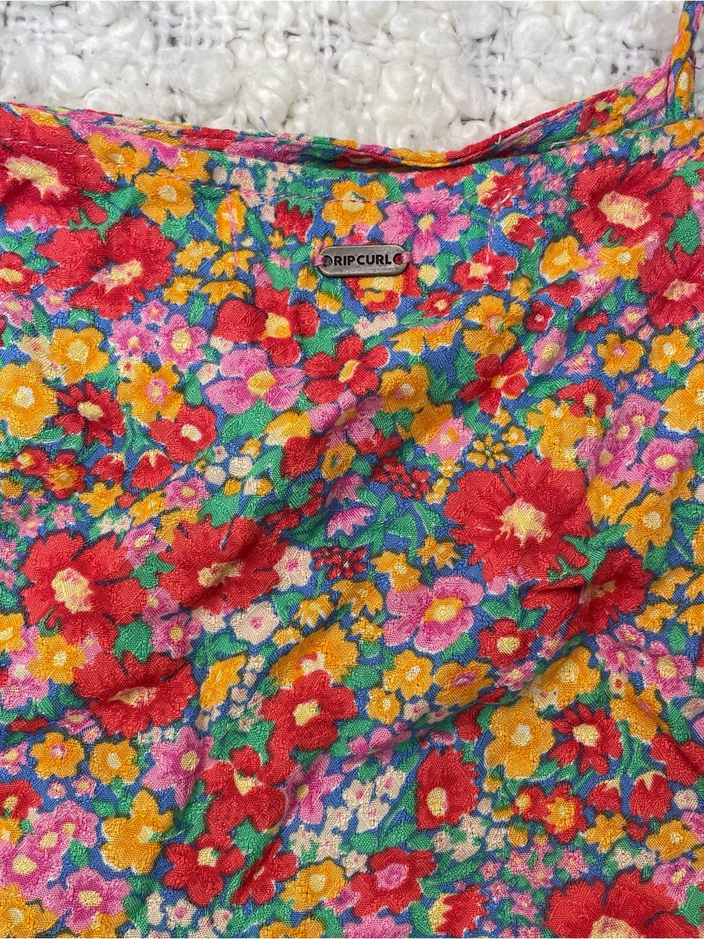 Rip Curl Red Floral Sundress Youth Size 10/S - Picture 4 of 7
